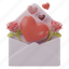 card, roses, invitation, love, valentine 