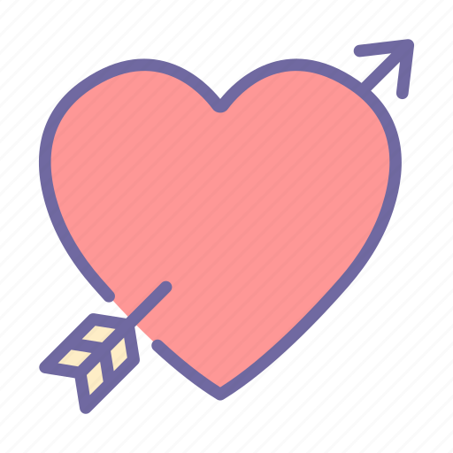 Valentine, romance, love, arrow, heart, cupid icon - Download on Iconfinder