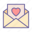 love, envelope, letter, mail, message, valentine 