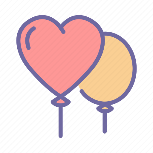 Balloon, decoration, celebration, party, birthday, valentine icon - Download on Iconfinder