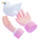 forgiveness, peace, hand, bird, animal, pigeon, wings, dove