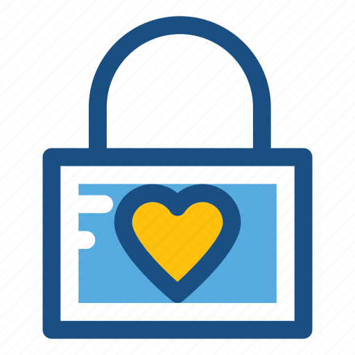 Heart lock, love inspiration, privacy, romantic, secret feelings icon - Download on Iconfinder
