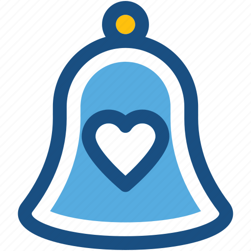 Alert, bell, church bell, heart, ring icon - Download on Iconfinder
