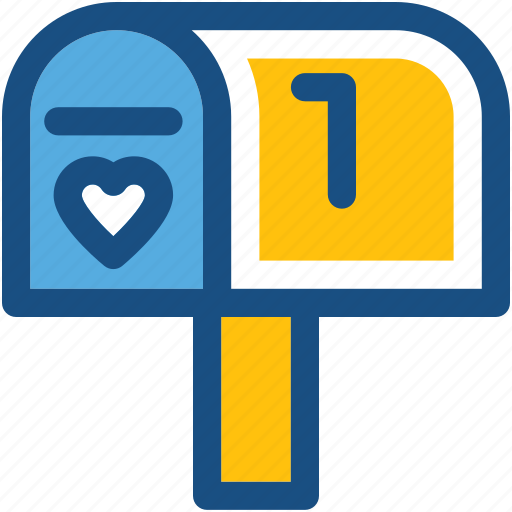 Heart, letter box, love correspondence, love theme, mailbox icon - Download on Iconfinder