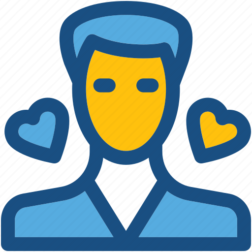 Feeling loved, heart, in love, love, man icon - Download on Iconfinder