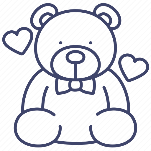 Bear, gift, teddy, toy icon - Download on Iconfinder