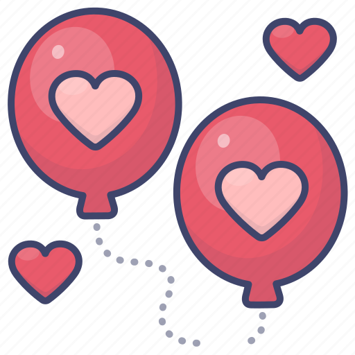 Balloon, decoration, love, party icon - Download on Iconfinder