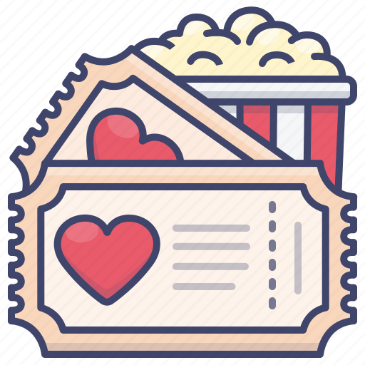 Movie, popcorn, theater, ticket icon - Download on Iconfinder