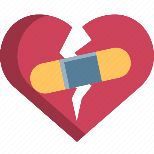 Break, heart, heartbroken, injury, pain, up, valentine icon - Download on Iconfinder