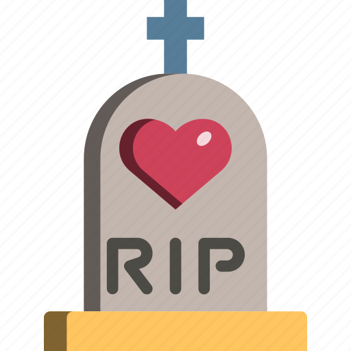 Dead, graveyard, heart, love, rip, tomb icon - Download on Iconfinder