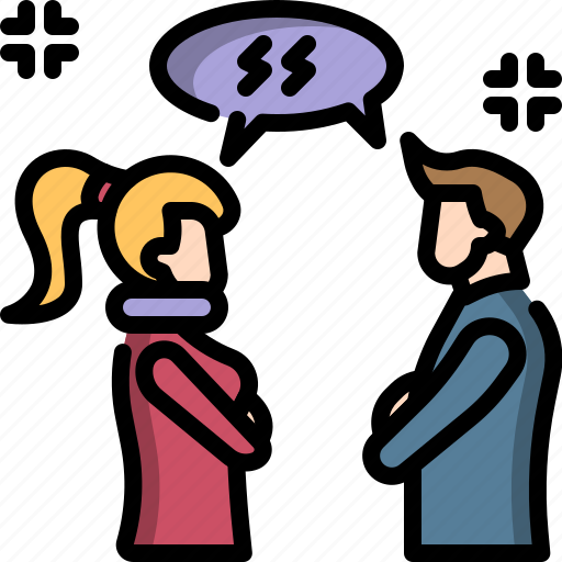 Argument, break, couple, fight, separate, talk, up icon - Download on Iconfinder