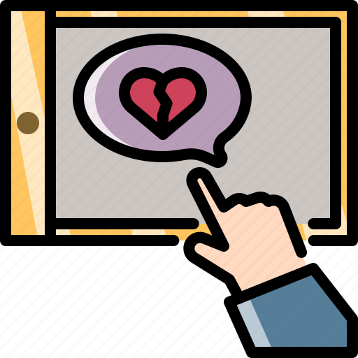 Break, heart, love, tablet, technology, up icon - Download on Iconfinder