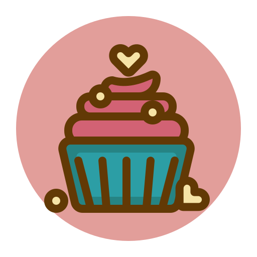 Cupcake, dessert, gift, present, sweet, valentines icon - Free download