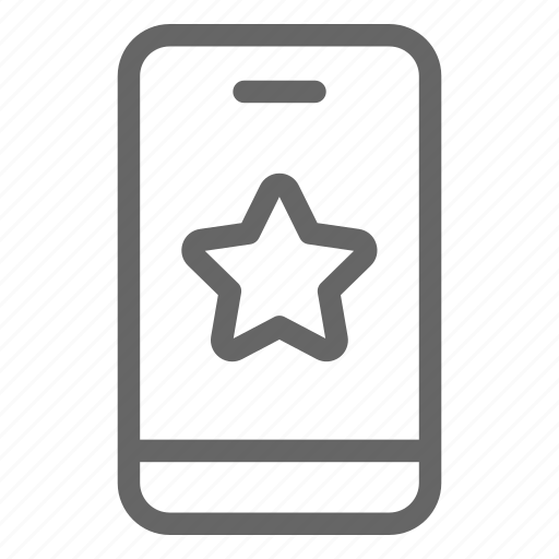 Favorite, loyalty, mobile, phone, program, star icon - Download on Iconfinder