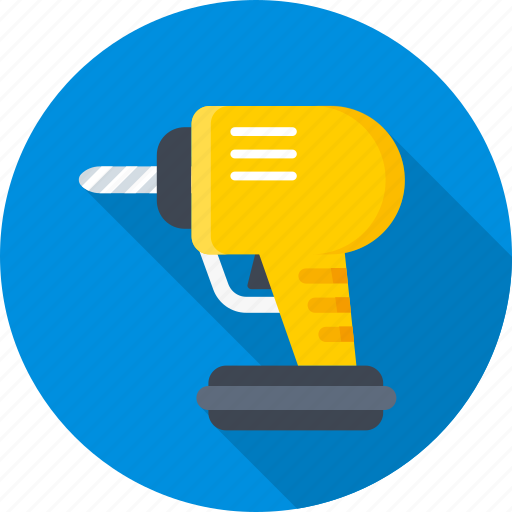 Construction, drill, drilling, equipment, instrument, repair, tool icon - Download on Iconfinder