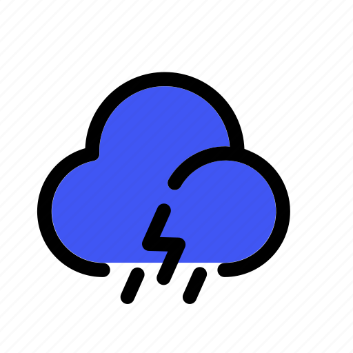 Thunderstorm, rain, forecast, weather, cloud icon - Download on Iconfinder