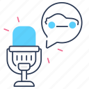 microphone, podcast, auto, car