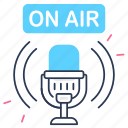 microphone, on air, podcast, podcasting