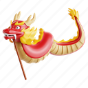 dragon, 3d icon, 3d illustration, 3d render, lunar new year, chinese new year, chinese, china 