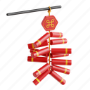 firecracker, 3d icon, 3d illustration, 3d render, lunar new year, chinese new year, chinese, china 