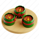 cake, rice cake, 3d icon, 3d illustration, 3d render, lunar new year, chinese new year, chinese, china 