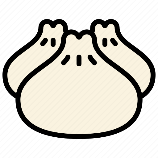 Bun, steamed, dumpling, chinese, food icon - Download on Iconfinder