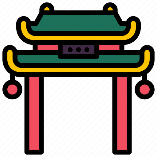 Gate, chinese, new, year, celebration, temple icon - Download on Iconfinder
