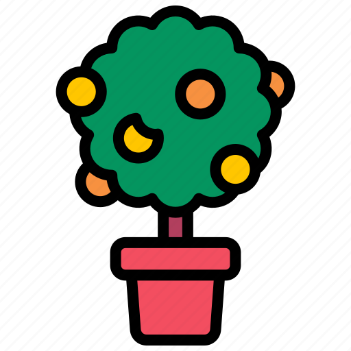 Orange, tree, wealth, chinese, plant icon - Download on Iconfinder