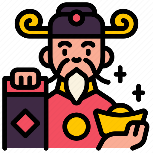 Wealth, god, lucky, chinese, new, year icon - Download on Iconfinder