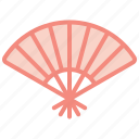 fan, paper, chinese, ornament, accessory