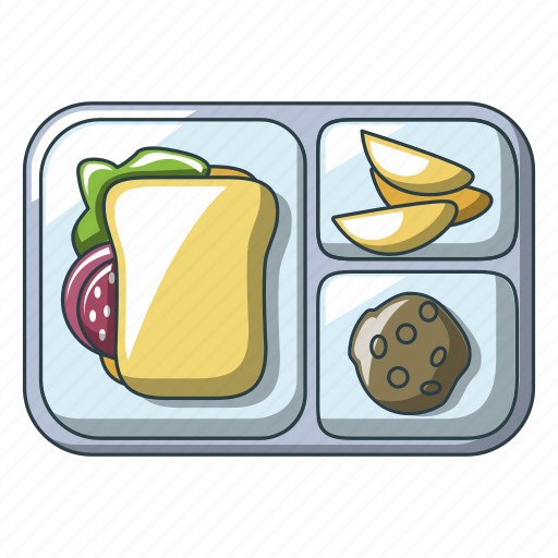 Cartoon, food, gamburger, hamburger, isometric, meal, tray icon - Download on Iconfinder