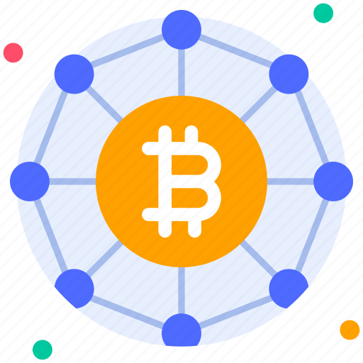 Bitcoin, network, transaction, digital, technology, cryptocurrency, crypto icon - Download on Iconfinder