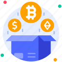 cryptocurrency, bitcoin, money, ethereum, box, crypto, digital, finance