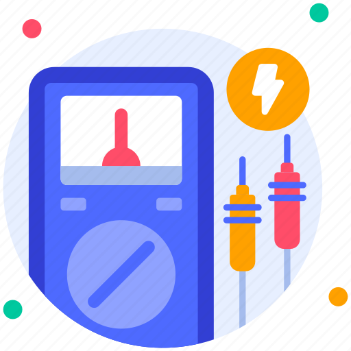 Voltmeter, voltage, electricity, ampere, meter, garage, car icon - Download on Iconfinder