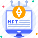 cryptocurrency, computer, digital, technology, online, nft, non fungible token, ethereum