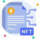nft file, file, document, license, data, nft, non fungible token, ethereum, cryptocurrency