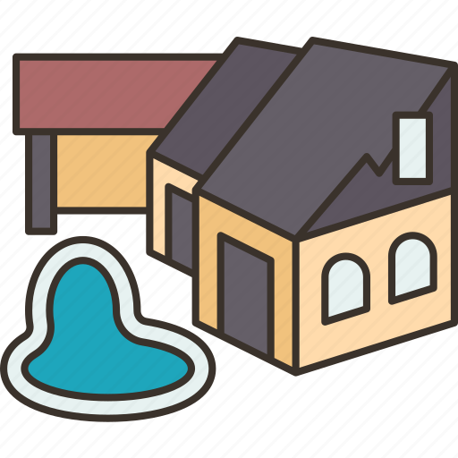 Estate, residential, house, luxury, building icon - Download on Iconfinder