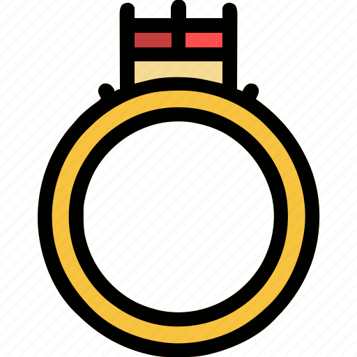 Diamond, ring, bell, alert, engagement, jewelry, notification icon - Download on Iconfinder