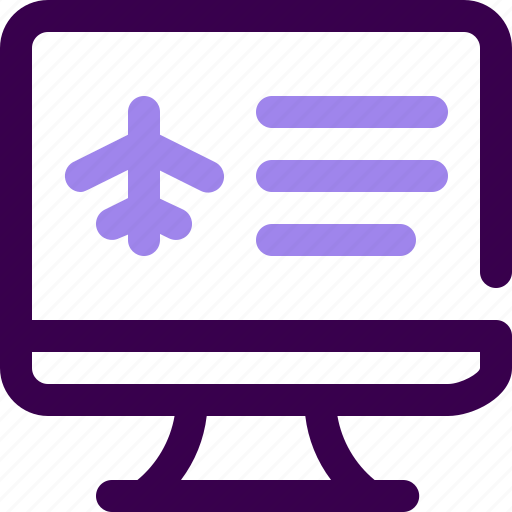 Aviation, flight, airport, computer, travel, book, web icon - Download on Iconfinder