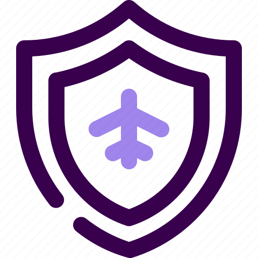 Aviation, flight, airport, insurance, protection, shield, security icon - Download on Iconfinder