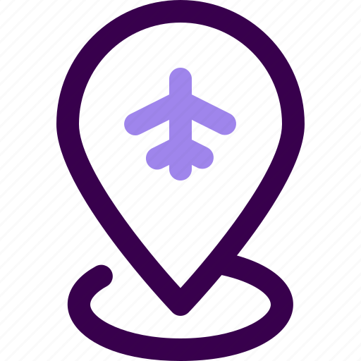 Aviation, flight, airport, place, plane, point, destination icon - Download on Iconfinder