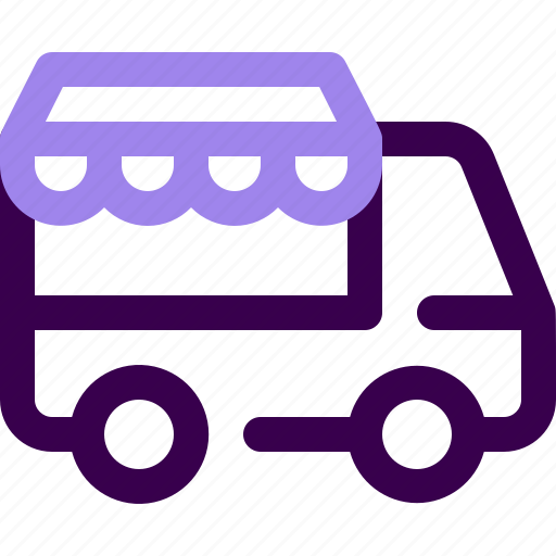 Vehicle, transport, transportation, food truck, street car, fast food, car icon - Download on Iconfinder