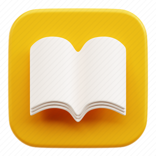 Books, macos app, 3d icon, 3d illustration, 3d render, reading, literature 3D illustration - Download on Iconfinder