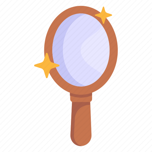 Mirror, hand mirror, cheval glass, fairy mirror, pier glass icon - Download on Iconfinder