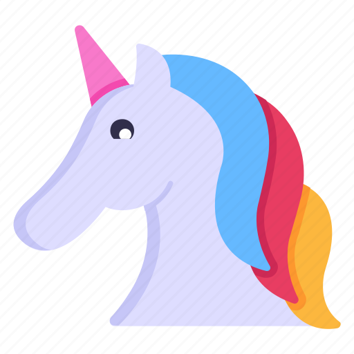 Unicorn, horned horse, animal, mythical creature, fable horse icon - Download on Iconfinder