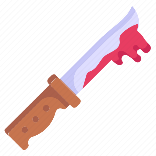 Bloody knife, kill, knife, bayonet, murder icon - Download on Iconfinder
