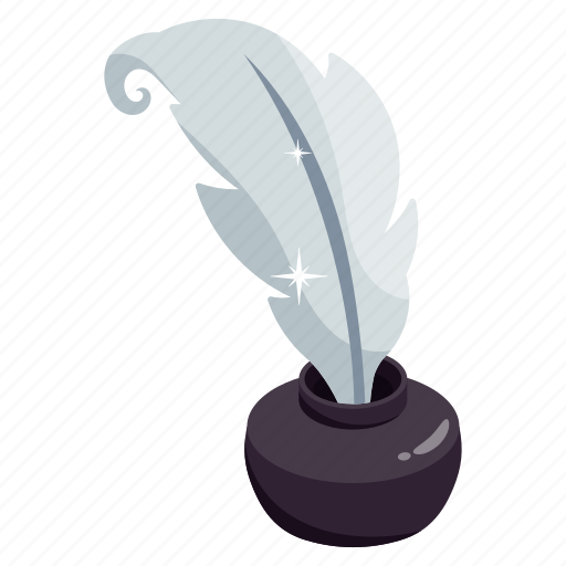 Quill, ink, writing, plume, feather icon - Download on Iconfinder