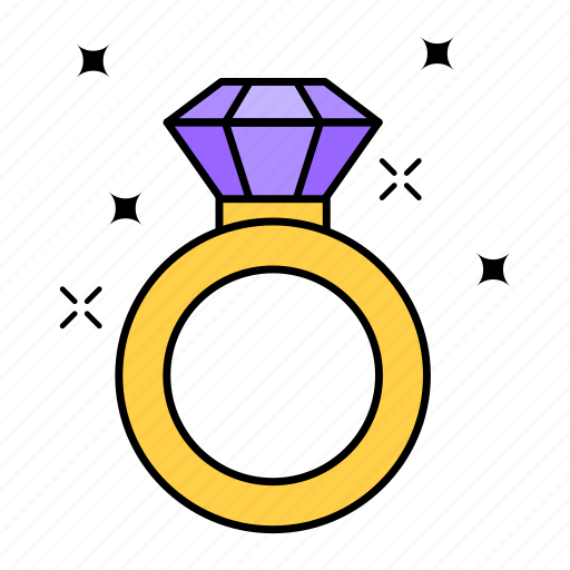 Ring, diamond ring, jewelry, bijou, gemstone ring icon - Download on Iconfinder