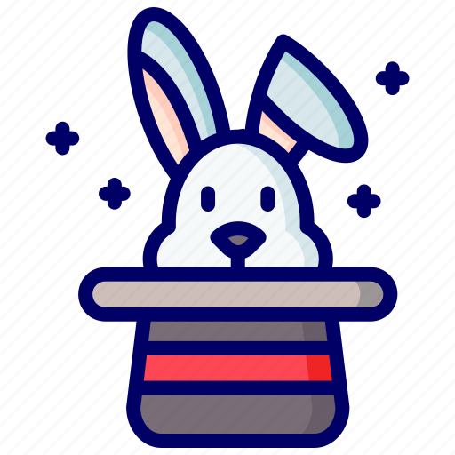 Bunny, hat, magic, rabbit, trick icon - Download on Iconfinder