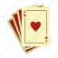 card, cards, fortune, hand, heart, play, sport 